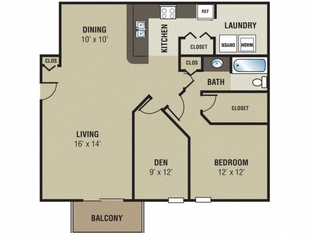 Georgetown Park Apartments Executive Floor Plan
