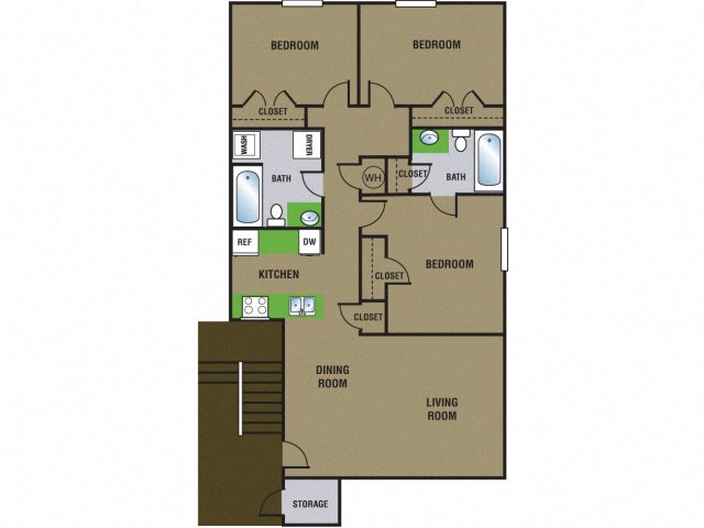Meadow Walk 3 Bedroom Floor Plan C1