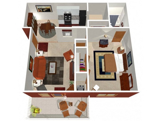 Park Hill at Fairlawn Ashby Floor Plan 3D