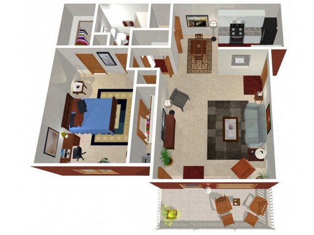 Park Hill at Fairlawn Brighton Floor Plan 3D