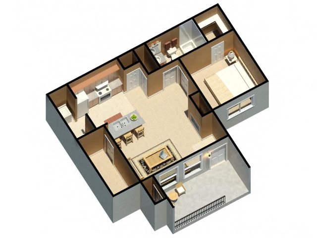 Willows of Coventry Apartments Inverness Floor Plan