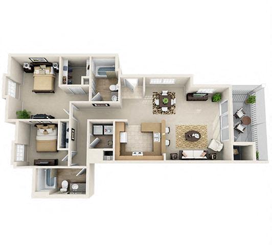 WILLOWOAK Floor Plan at Audubon Oaks, Lakeland, FL