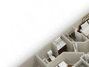 Two Bedroom One Bathroom Floor Plan Holly