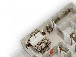 Two Bedroom One Bathroom Floor Plan Laurel