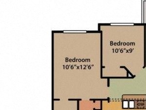 Three Bedroom Two Bathroom Floor Plan Magnolia