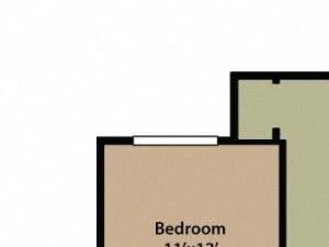 One Bedroom One Bathroom Floor Plan Maple