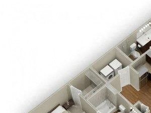 Three Bedroom Two Bathroom Floor Plan Red Cedar