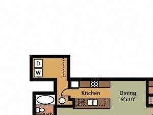 Two Bedroom Two Bathroom Floor Plan Spruce