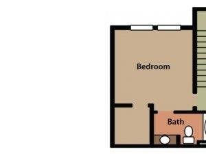 Two Bedroom 2.5 Bathroom Floor Plan Hawthorne