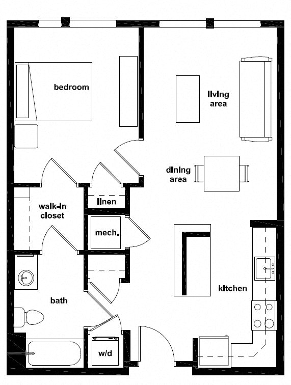 Metro Heights at Mondowmin offers spacious 1-bedroom homes with modern open floor plans, in-home washer and dryer, and stylish finishes throughout.