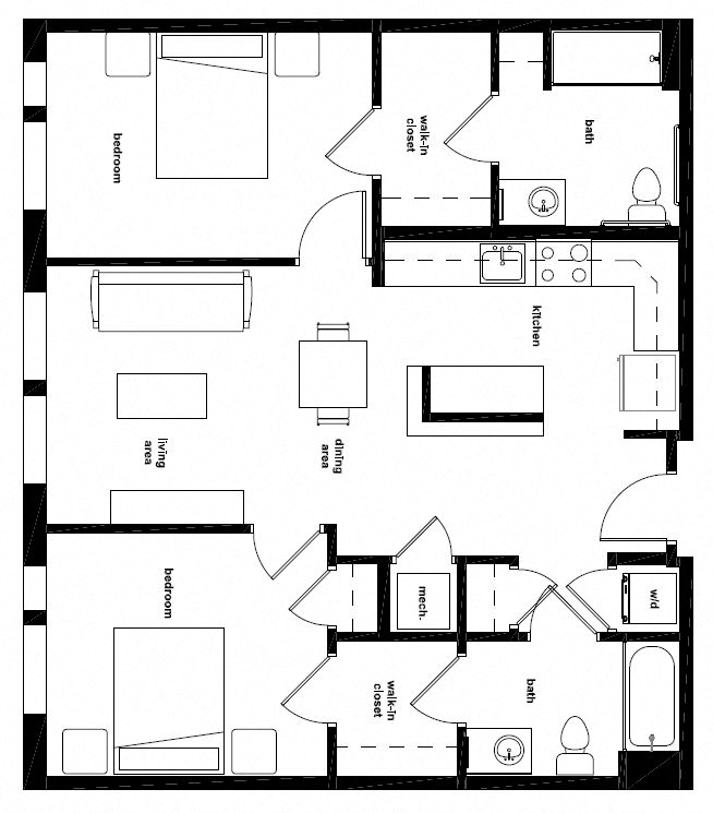 Metro Heights at Mondowmin offers spacious 2-bedroom homes with modern open floor plans, in-home washer and dryer, and stylish finishes throughout.