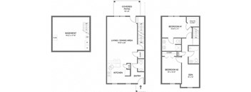 2 Bedroom/2.5 Bath/Den