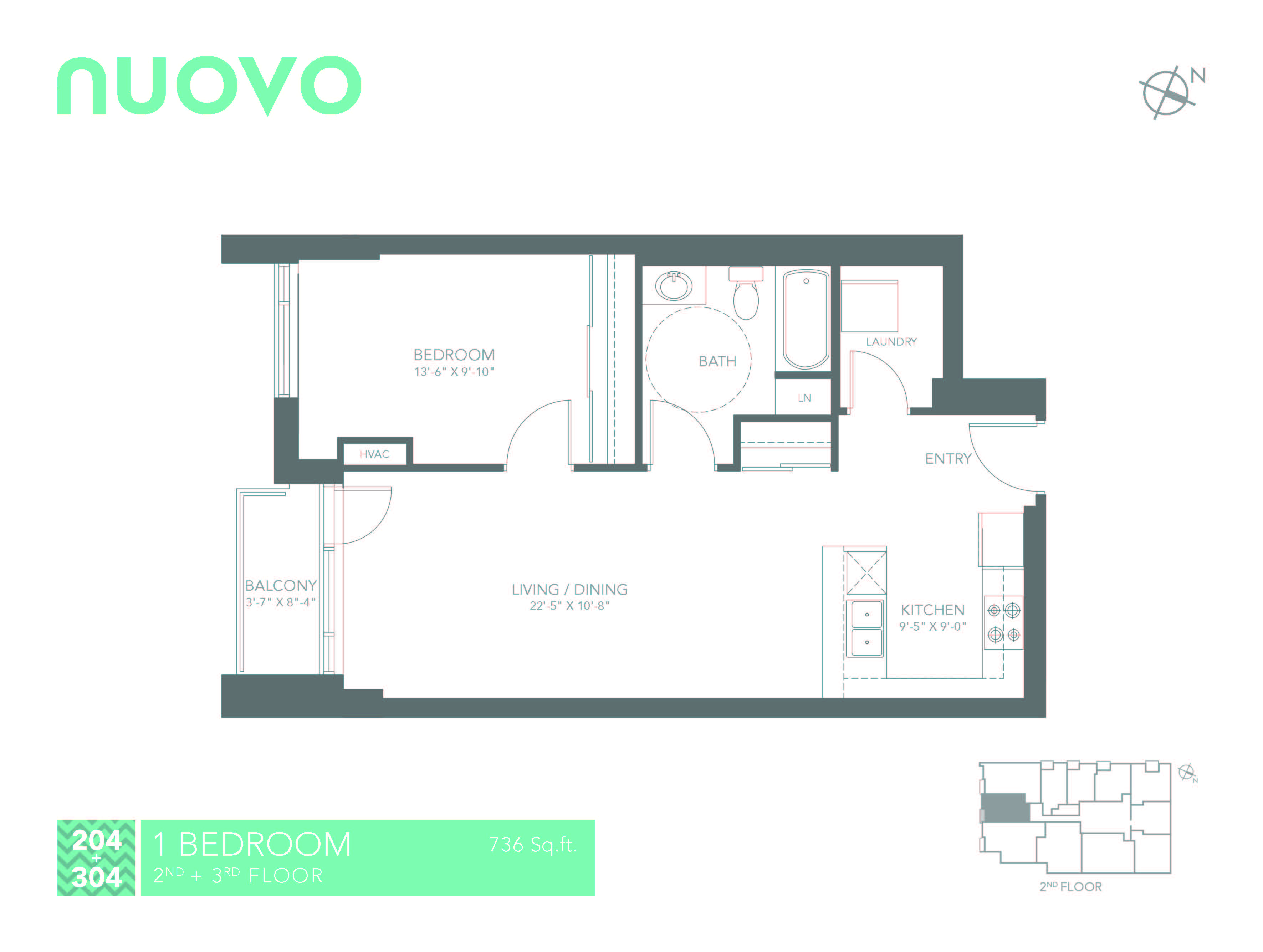 New 1 Bedroom, 1 Bathroom Nuovo Apartments in Ottawa
