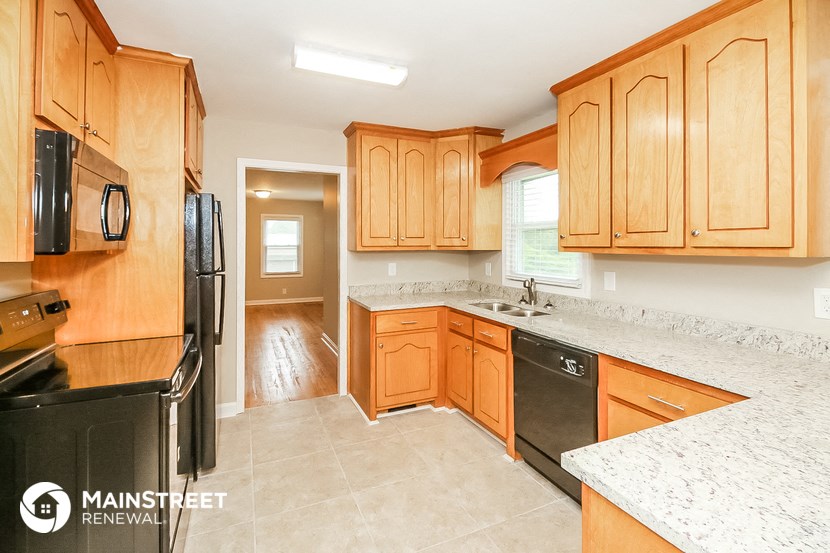 the kitchen is clean and ready for us to use