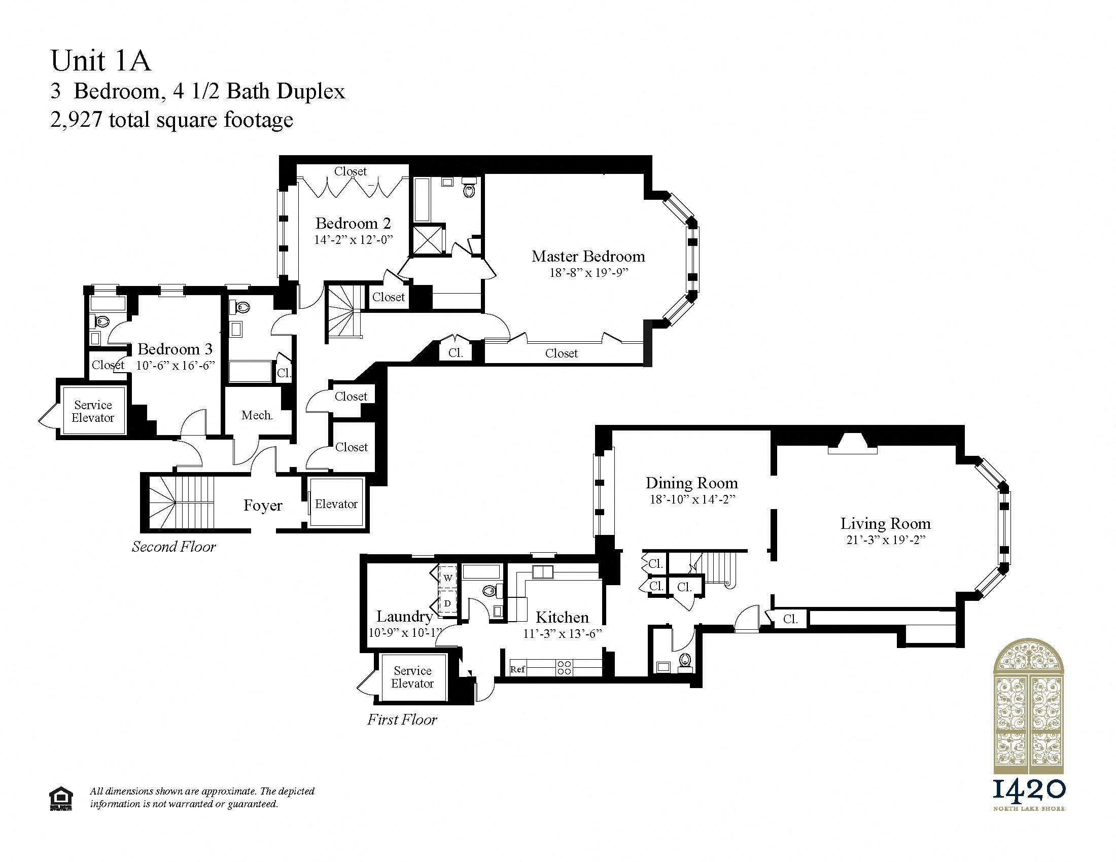 3 Bedroom, 4.5 Bath Duplex