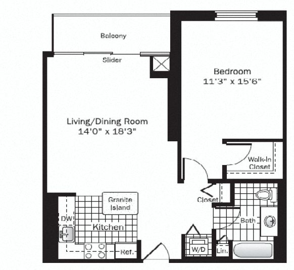 UNIT 8 (1BR/1BA)
