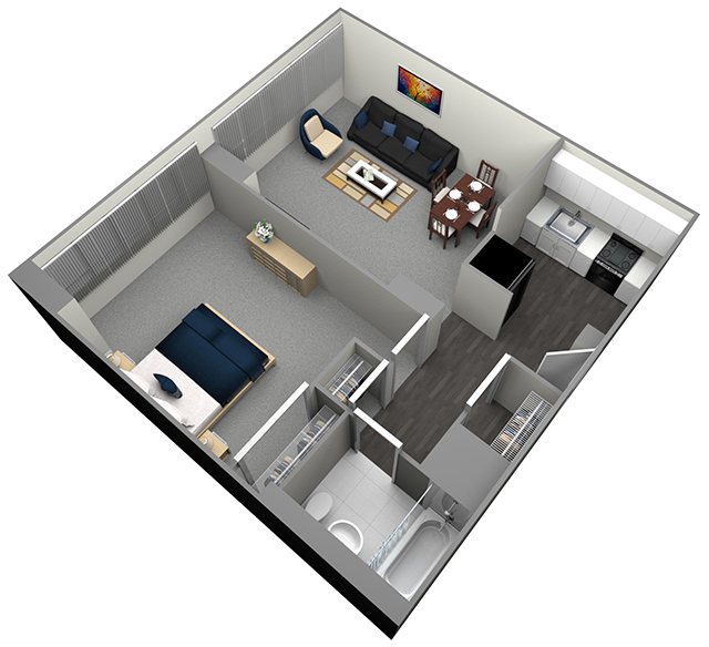 ALDEN - HIGH RISE - 1 BEDROOM (UNIT 07,09)