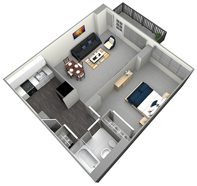 DOUGLAS - HIGH RISE - 1 BEDROOM (UNIT 11)