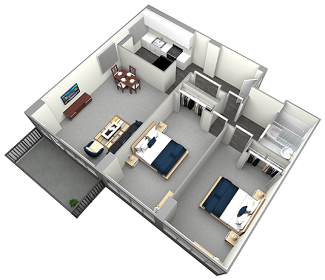 ESSEX - MID RISE - 2 BEDROOM (UNIT 01, 09)