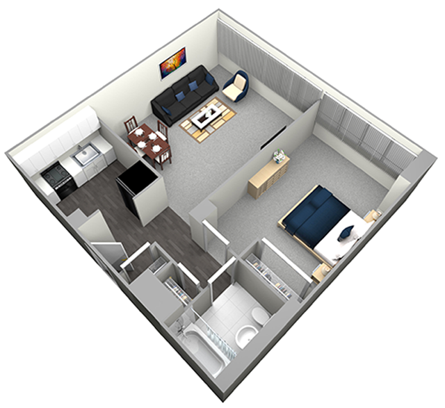 LASALLE - MID RISE - 1 BEDROOM (UNIT 03)