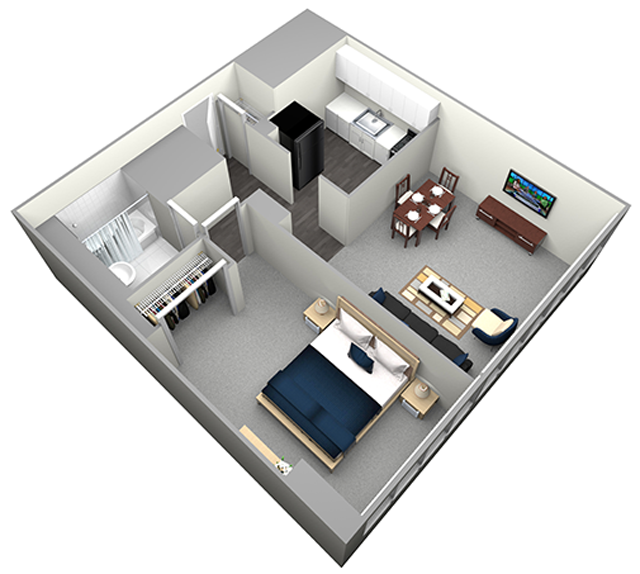 OGILVIE - HIGHRISE - 1 BEDROOM (UNIT 12)