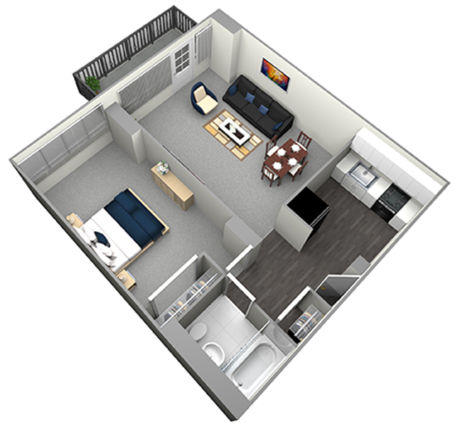 STATE - HIGH RISE - 1 BEDROOM (UNIT 10)
