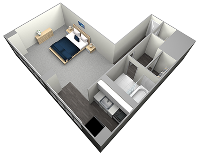 TREMONT - MID RISE - STUDIO (UNIT 05)