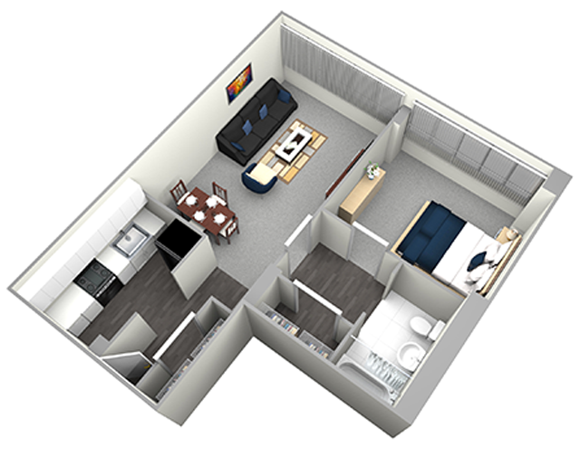 WASHINGTON - HIGH RISE - 1 BEDROOM (UNIT 06,08)