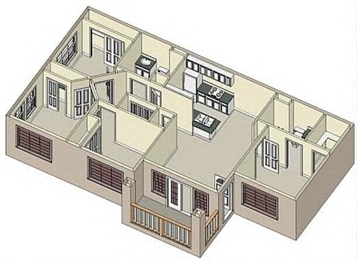 Highland by Vintage | Four bedrooms Two bathrooms 3D floor plan 4X2 units available at Highland by Vintage | Roseville, CA 95678