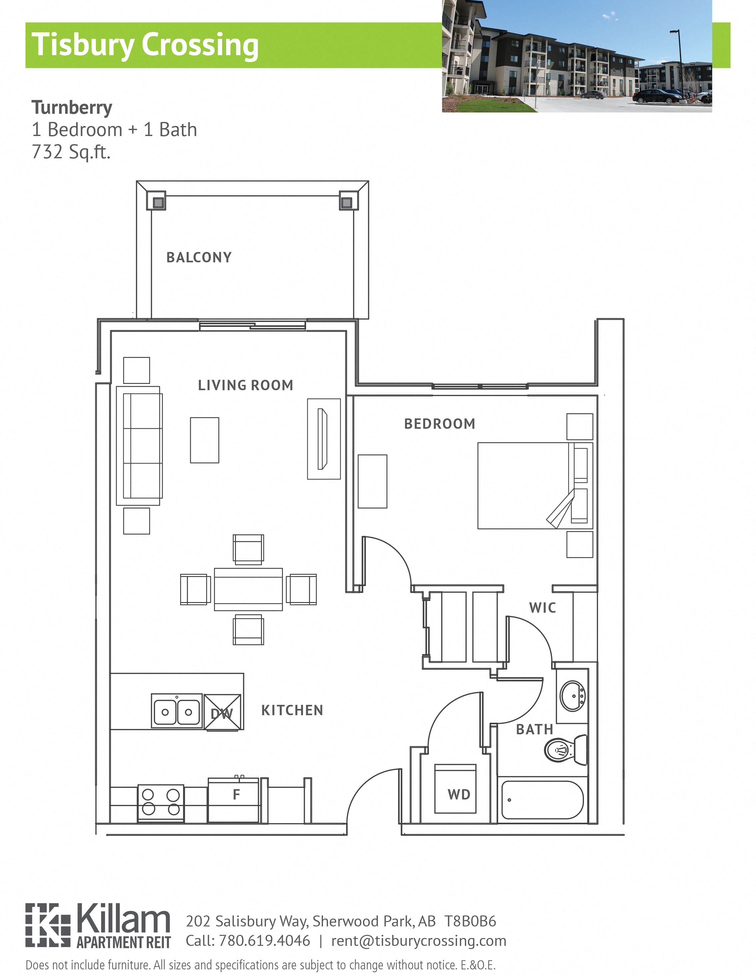 Turnberry 1 Bedroom + 1 Bath