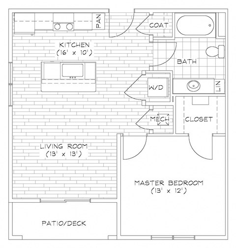 1 Bedroom 1 Bath at Piazza on West Pine, Saint Louis, Missouri