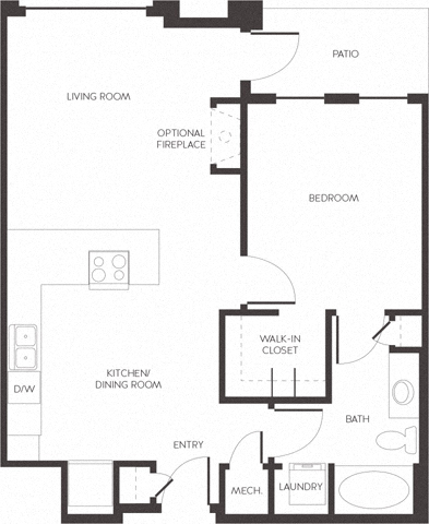 Denver, CO City House Apartments 1 bedroom 1 bath