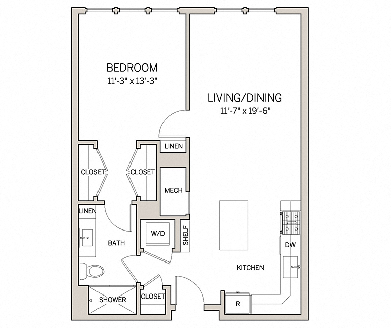 1 Bed 1 Bath A6 at AVE King of Prussia, King of Prussia, PA, 19406