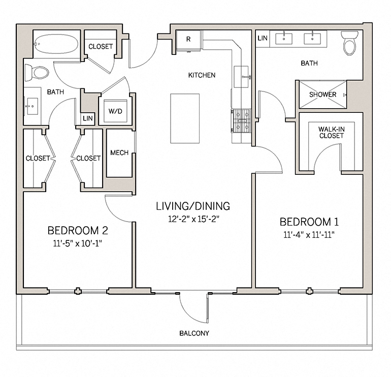 Two Bed Two Bath B1 at AVE King of Prussia, King of Prussia, Pennsylvania