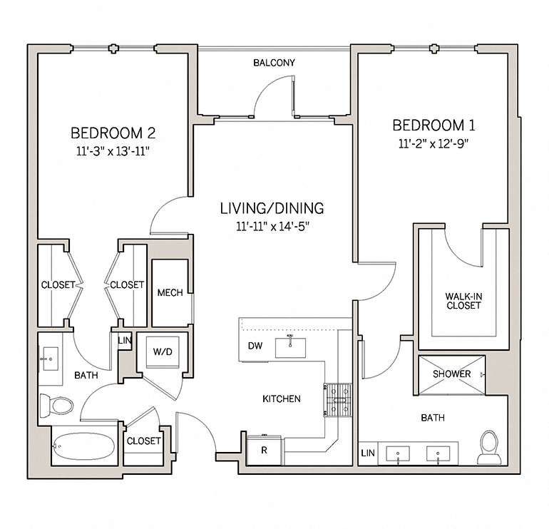 Two Bed Two Bath B3 at AVE King of Prussia, King of Prussia, Pennsylvania