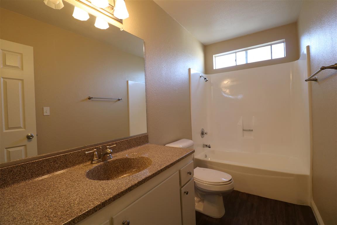 a bathroom with a sink and a toilet and a shower