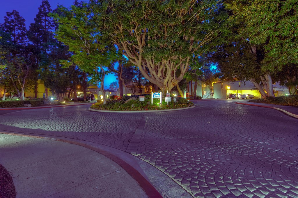 Driveway entrance at LAKE DIANNE, Santa Ana, CA