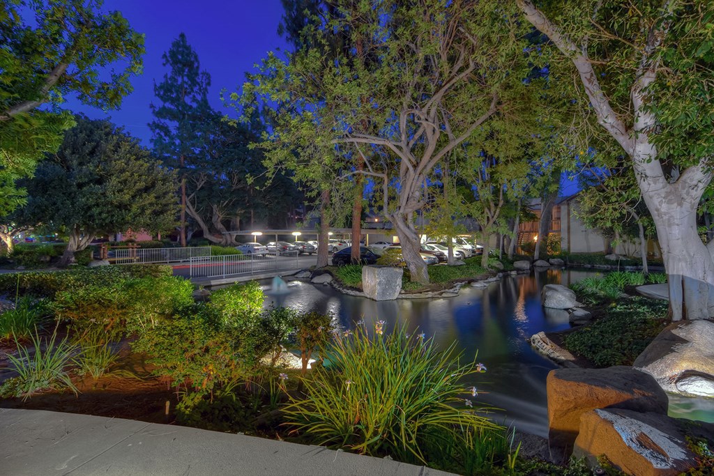 Landscaping with streams at LAKE DIANNE, Santa Ana, 92705