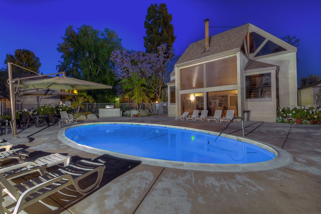 Pool view at LAKE DIANNE, California