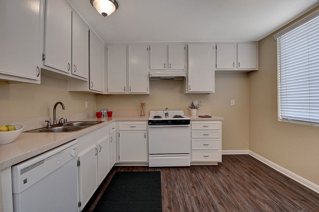Kitchen with cabinets at LAKE DIANNE, Santa Ana, 92705