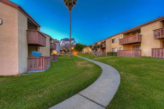 Walking Paths In Courtyard Walking Paths In Courtyard at WOODSIDE VILLAGE, West Covina