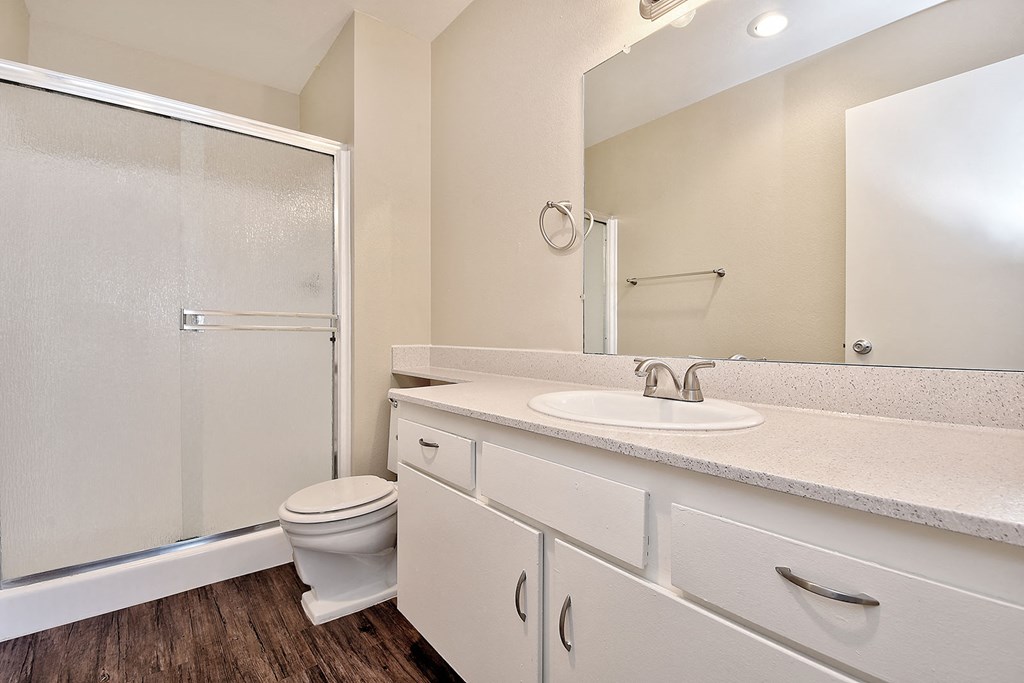 Bright Bathroom at WOODSIDE VILLAGE, West Covina, CA, 91792