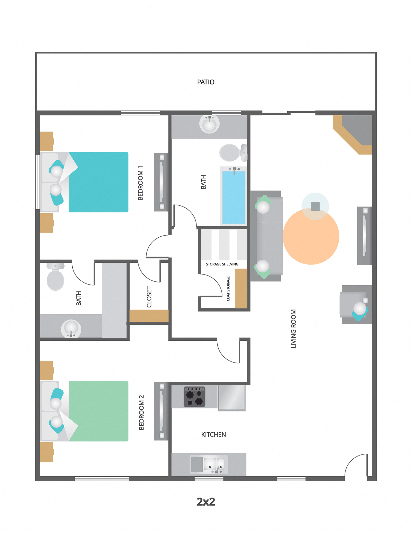 2 Bedroom