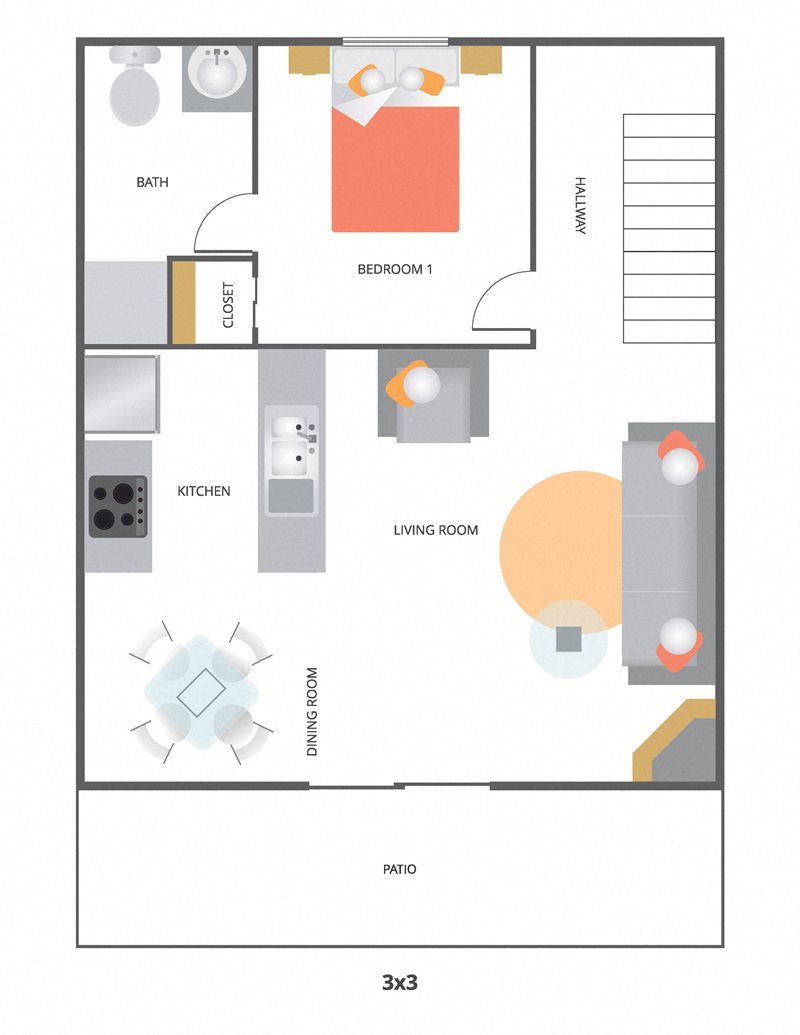 Floor Plans of Fairway Villas Apartment Homes in Newport Beach, CA