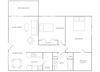 Antigua 1000B Floor plan Antigua 1000B Floor plan at Paradise Palms, Phoenix,Arizona