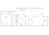 Aruba 1000B Floor plan 2 Aruba 1000B Floor plan 2 at Paradise Palms, Phoenix, 85014