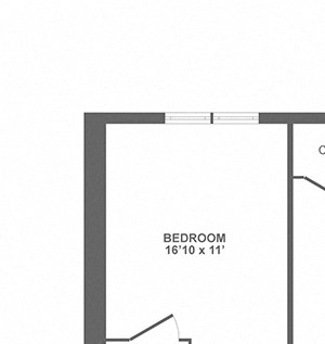 large one bedroom, balcony