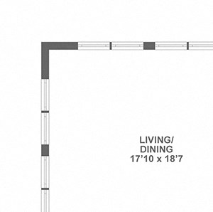large one bedrooom