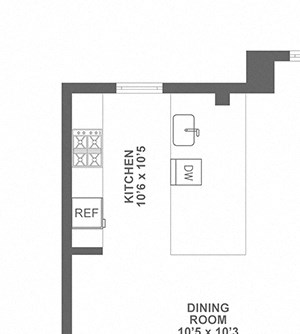large one bedroom
