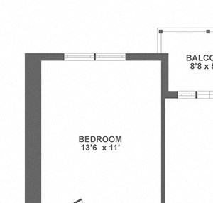 two bedroom, balcony